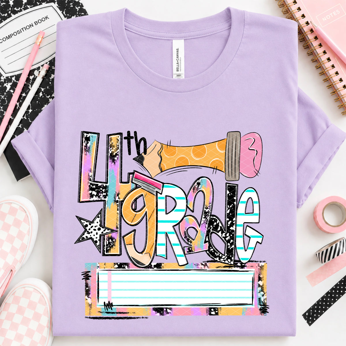 4th grade bubble pencil (SDD) DTF Transfer