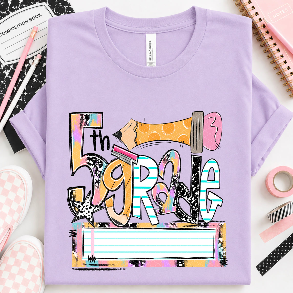 5th grade bubble pencil (SDD) DTF Transfer