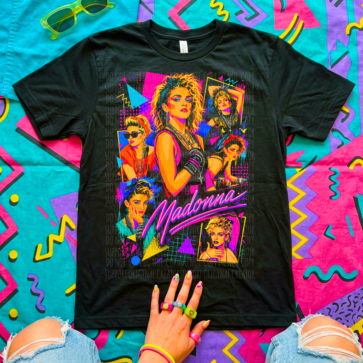 M retro collage (Starlight) DTF Transfer