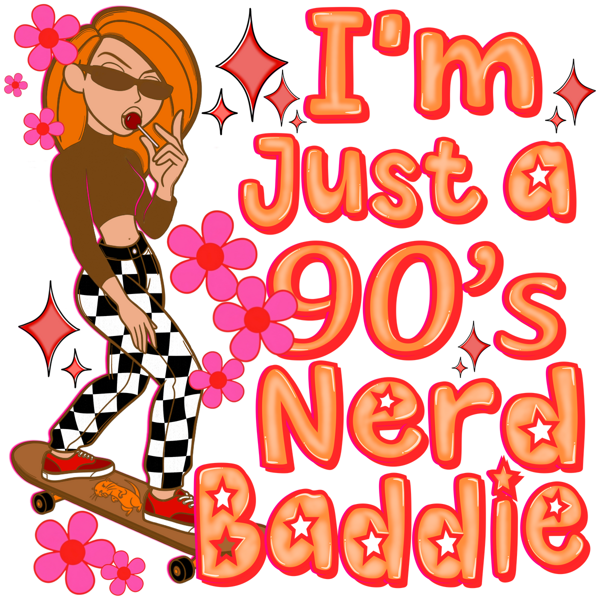 90's nerd baddie (JBD) DTF Transfer