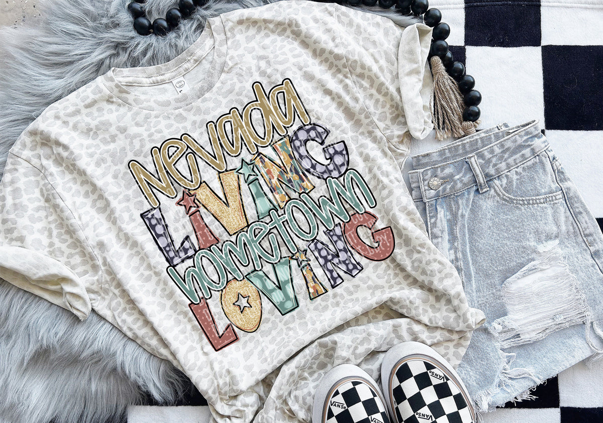 Nevada Living Hometown Loving 57853 DTF transfer