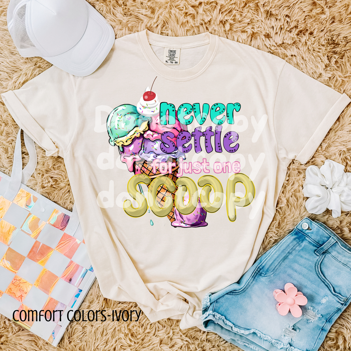 Never settle for just one scoop (CSG) 98823 DTF transfer