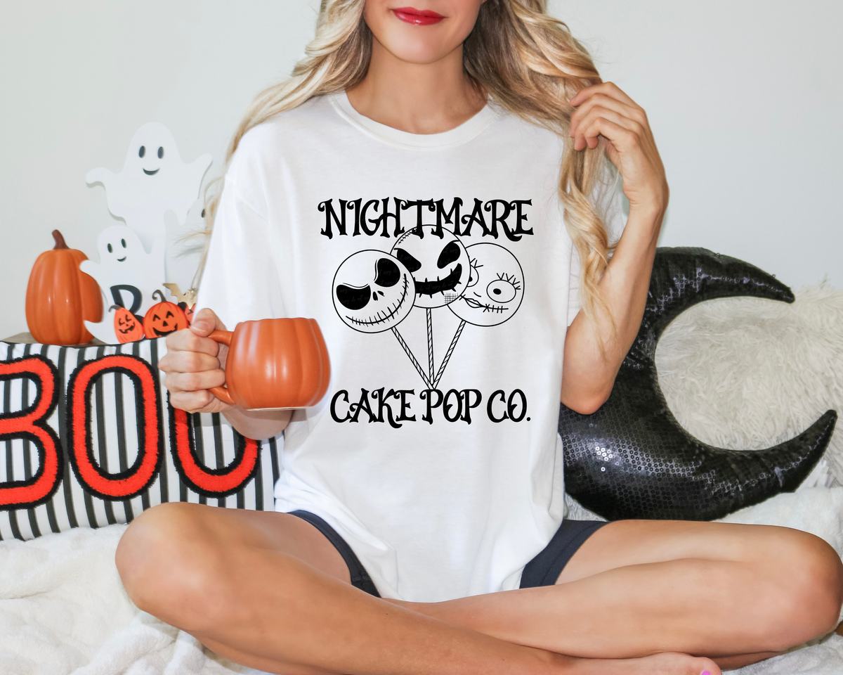 Nightmare Cake Pop Co Black Font 114691 DTF transfer