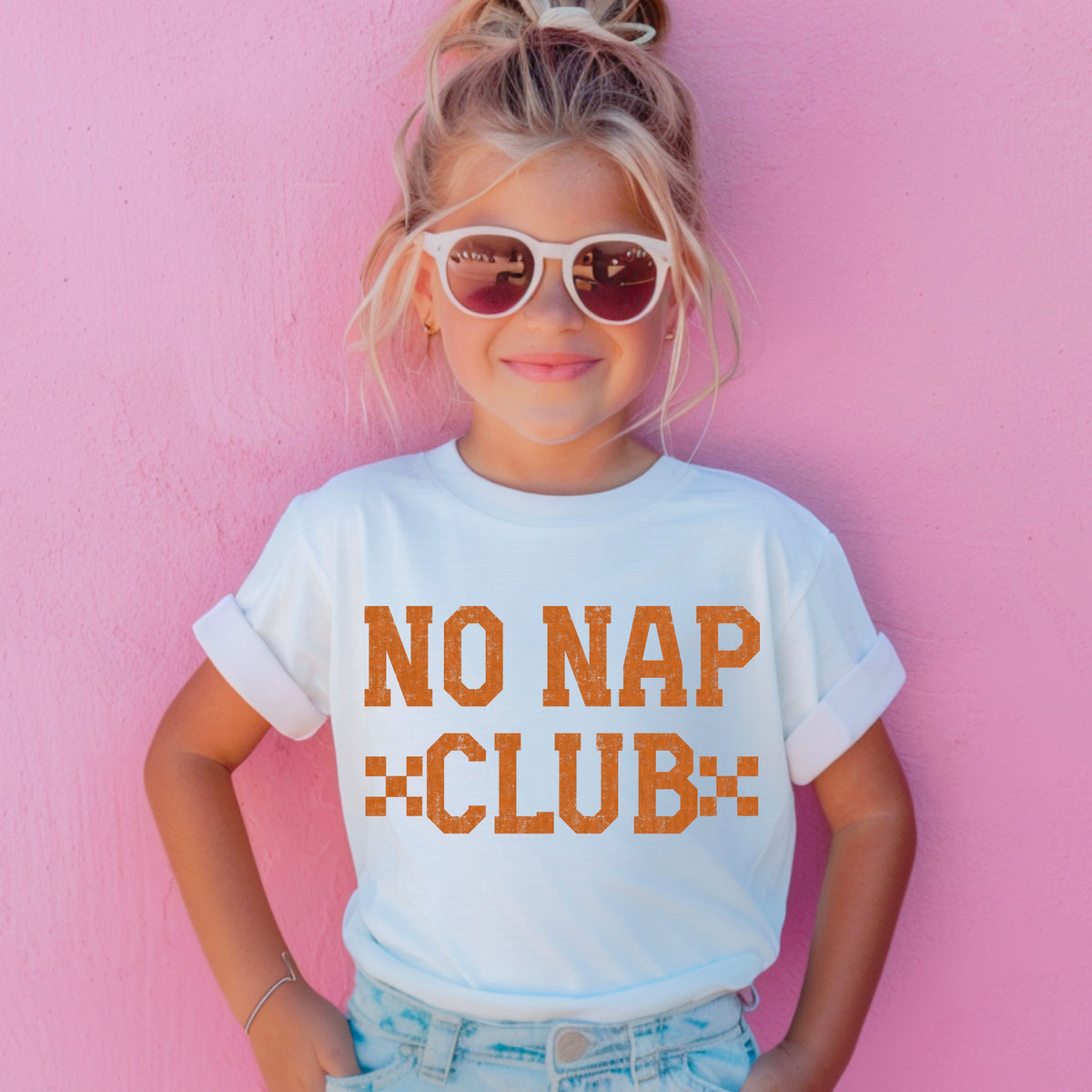 No nap club checkered 105146 DTF transfer