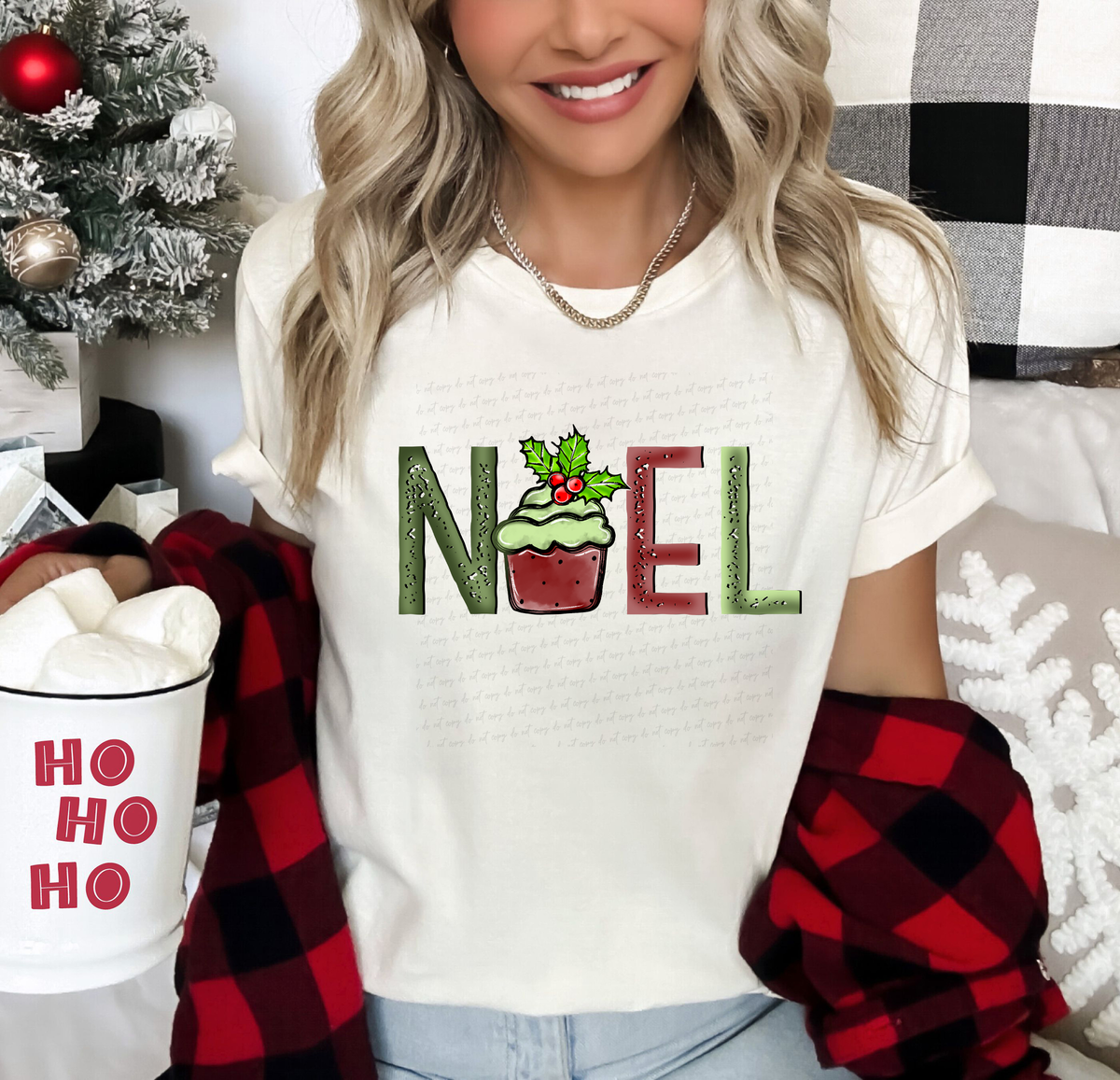 Noel Cupcake Holly Full Color 115890 DTF Transfer