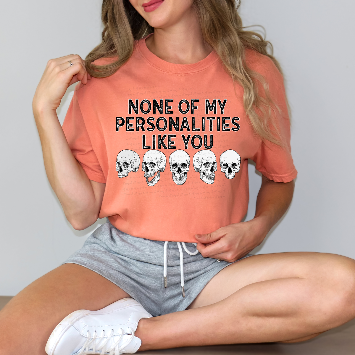 None of My Personalities Like You Skulls 114731 DTF transfer