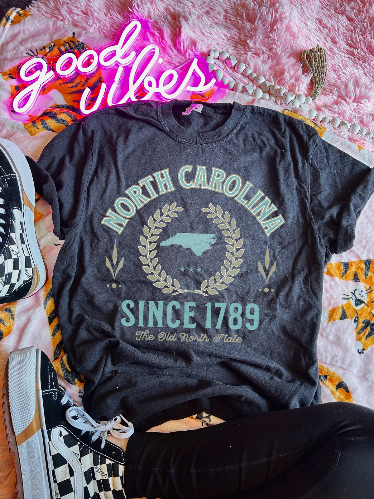 North Carolina Since 1789 The Old North State Blue Font 111523 DTF transfer