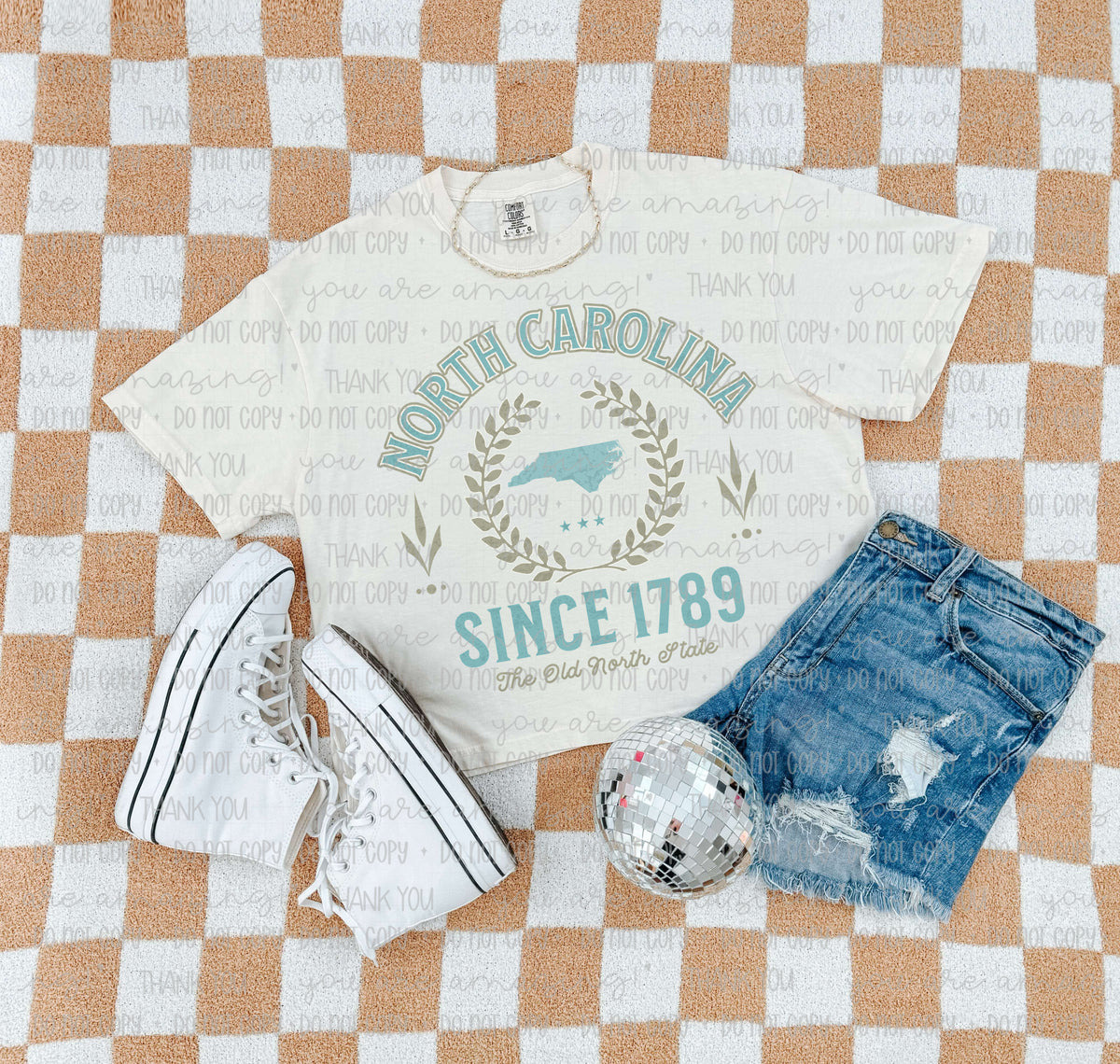 Teal Varsity Letter States (OHDD) DTF transfers