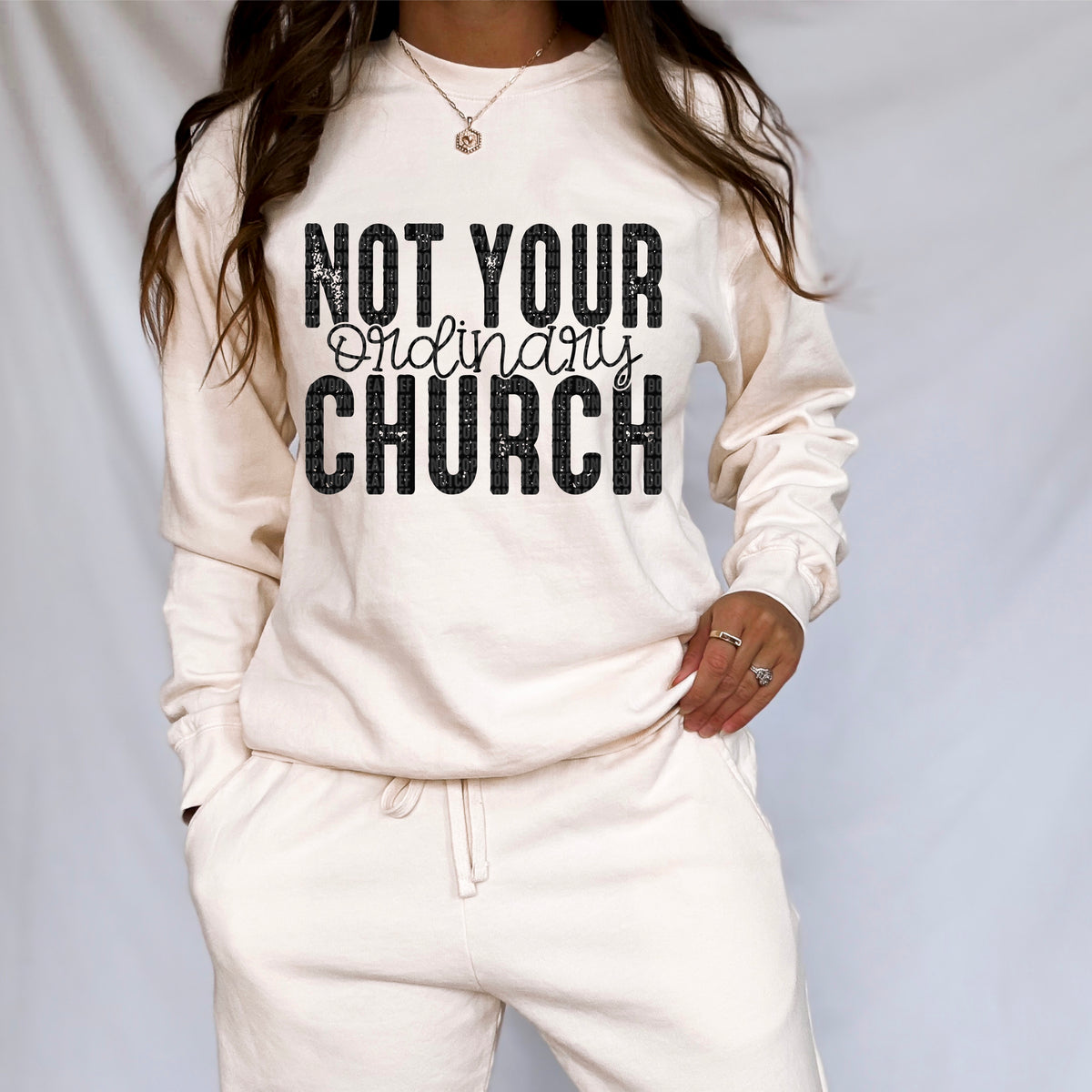 Not your ordinary church BLACK (SDD) DTF transfer