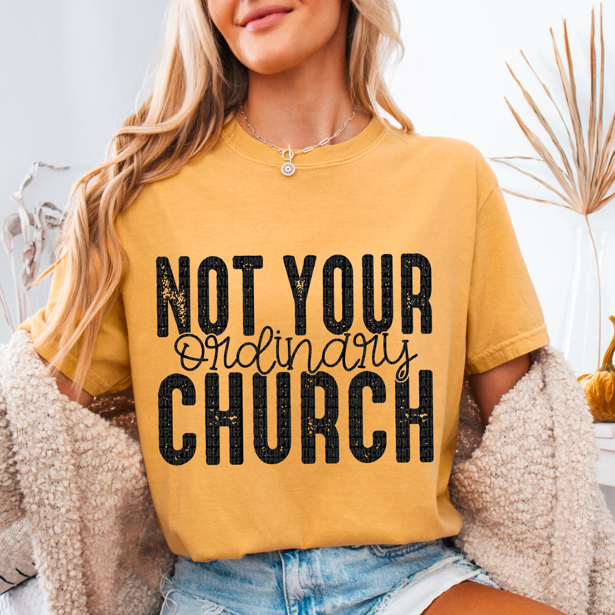Not your ordinary church BLACK (SDD) DTF transfer