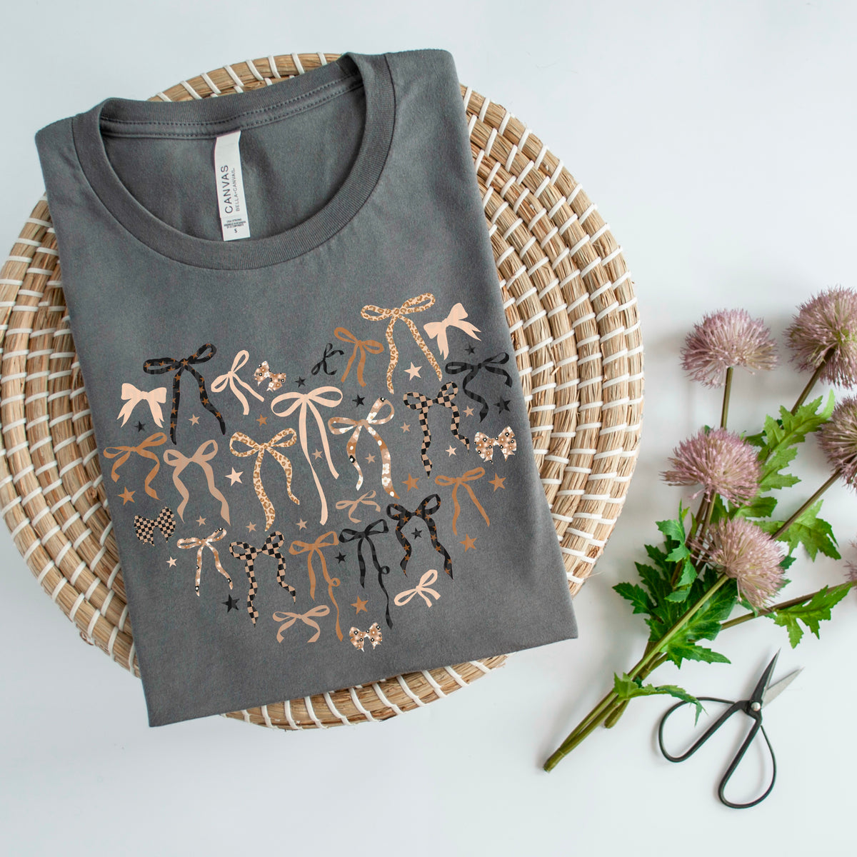 Nude Heart Bows 104422 DTF transfer