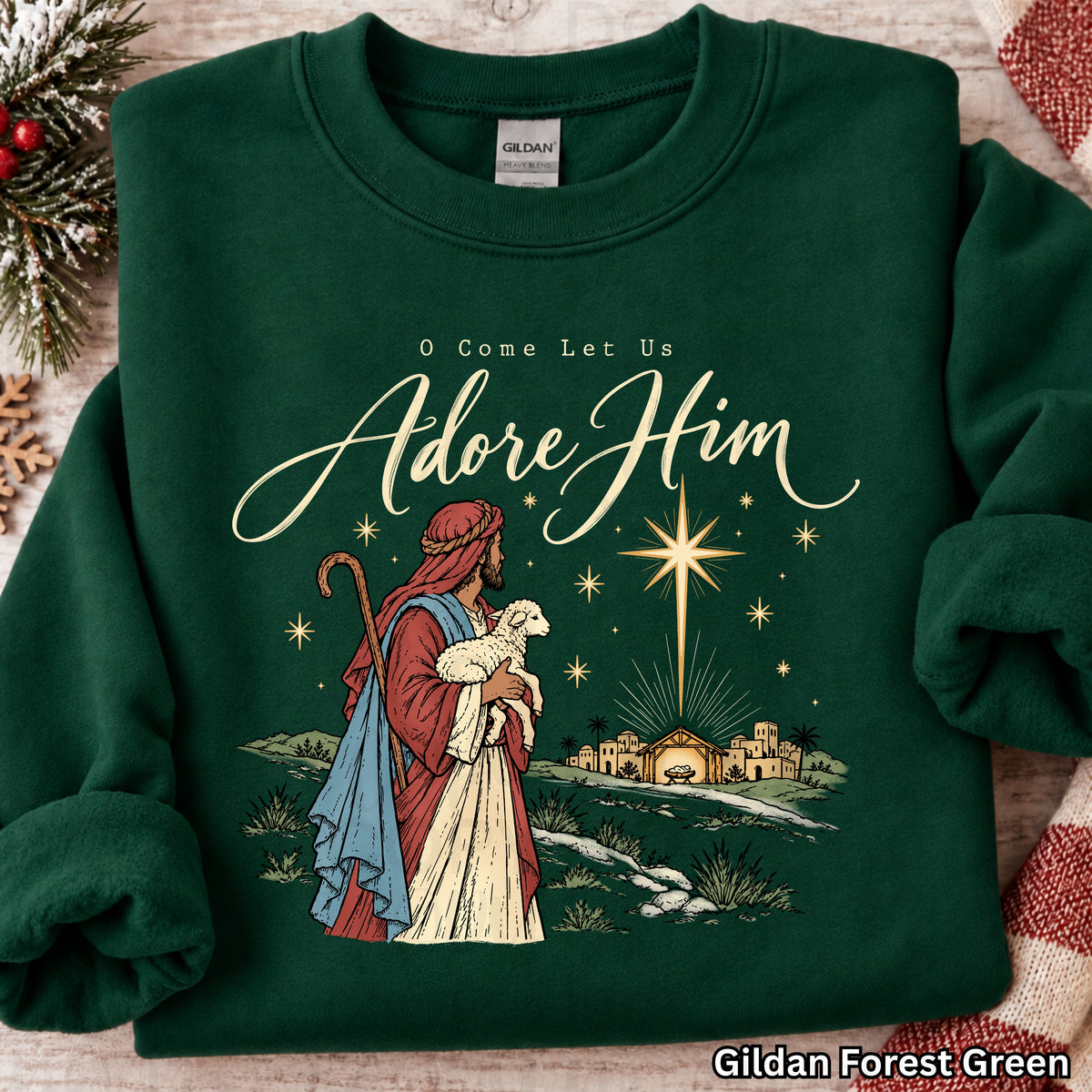 Adore him wise men shining star (UAC) DTF Transfer