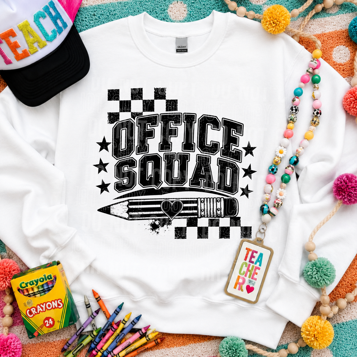 Office squad black (SBB) DTF Transfer