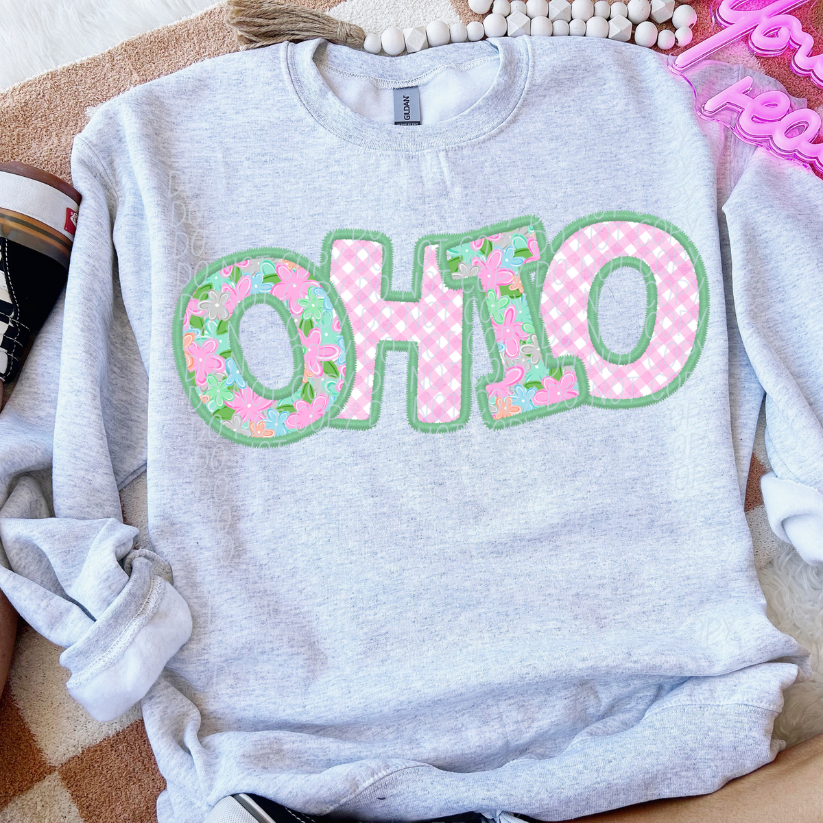 Spring floral state Ohio (City) DTF Transfer