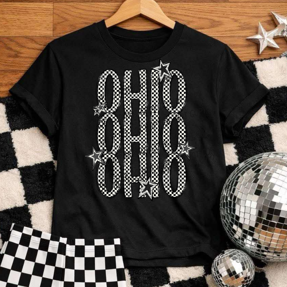 Ohio checker star (City) DTF Transfer