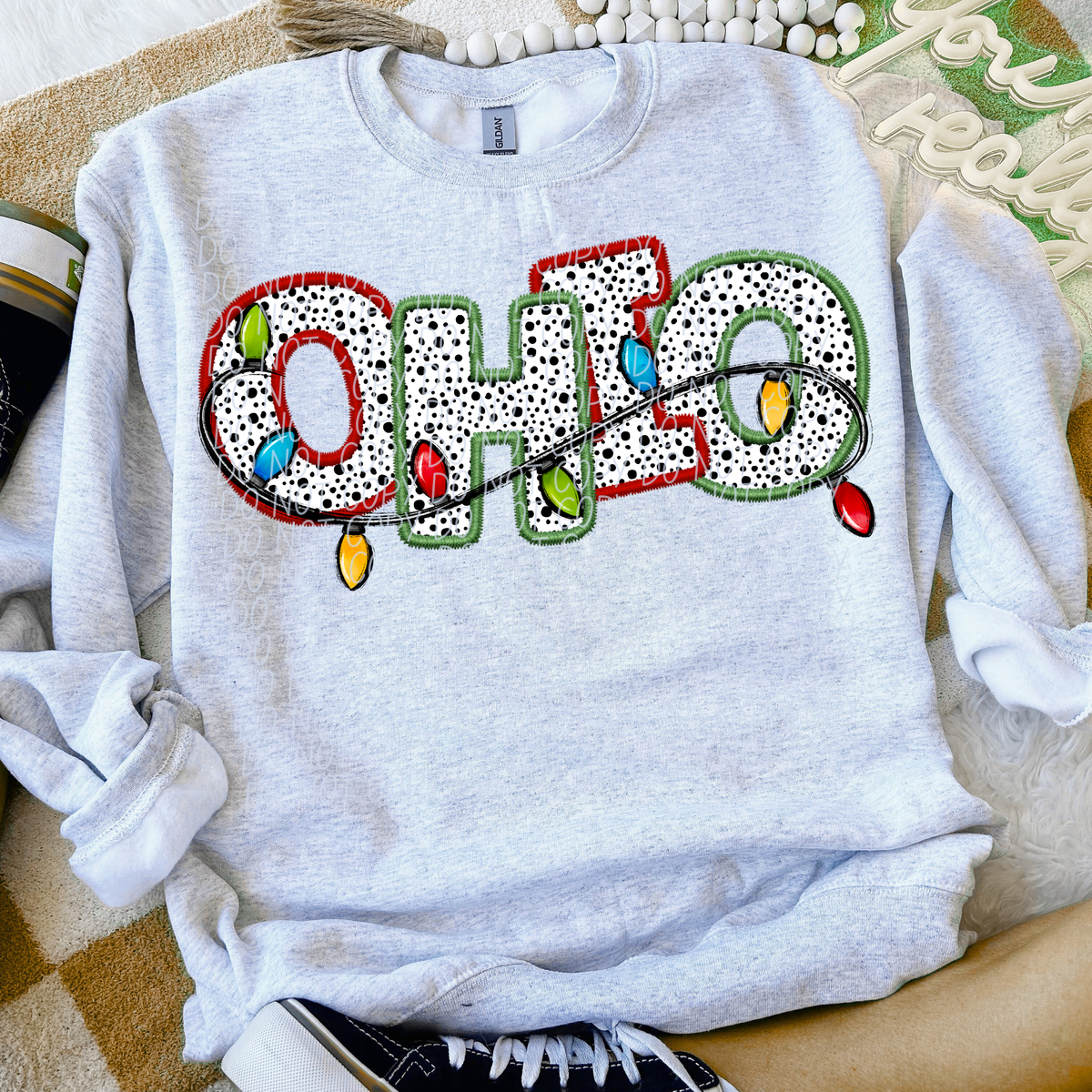 Ohio Christmas Lights (City) DTF Transfer