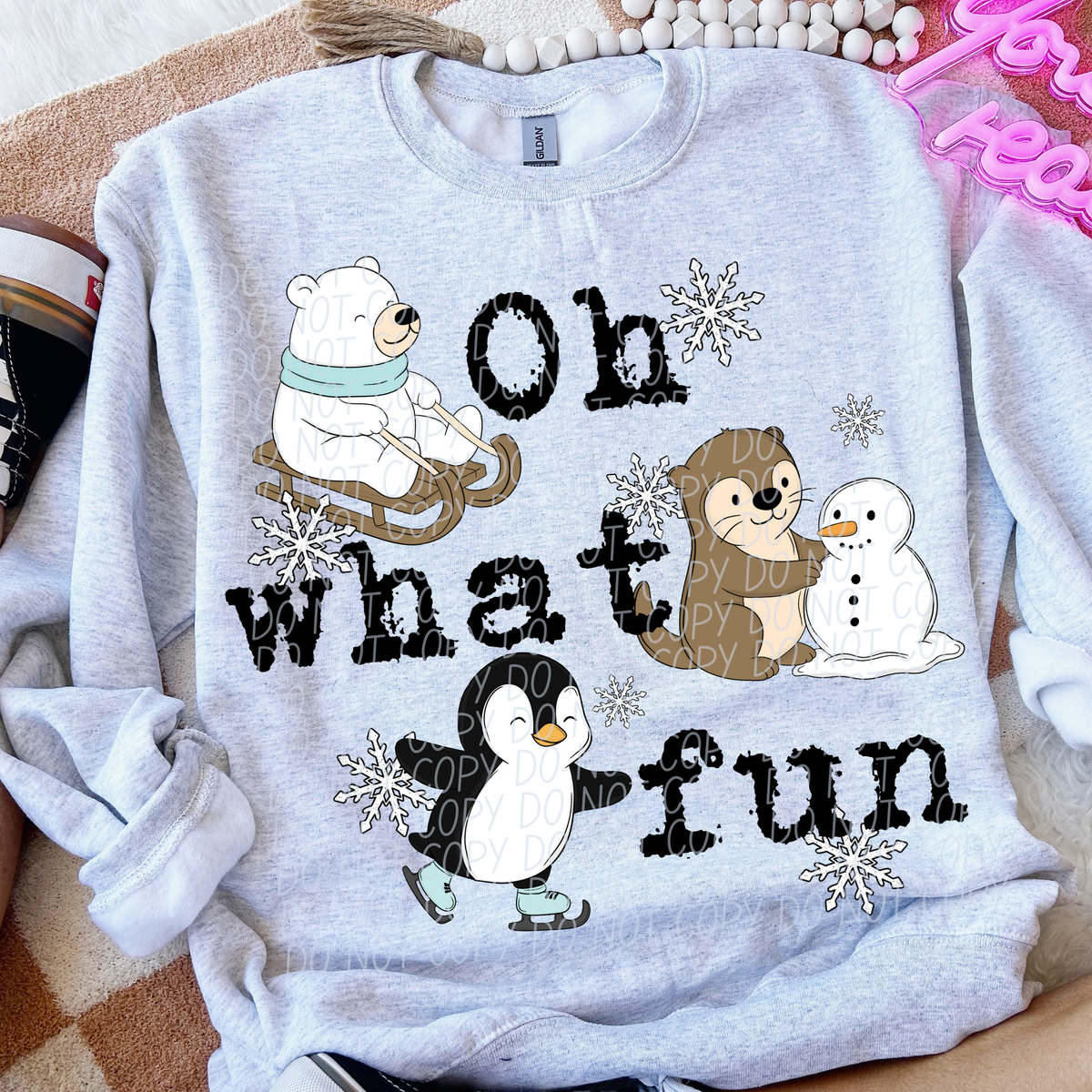 Oh what fun animals (City) DTF Transfer