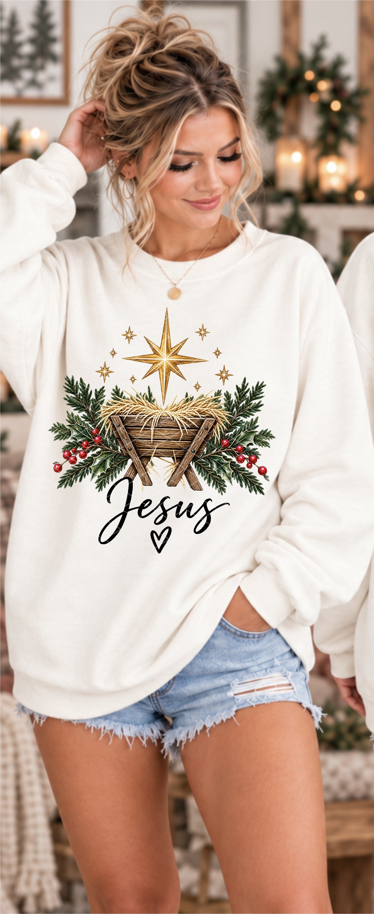 Jesus manger (SDD) DTF Transfer