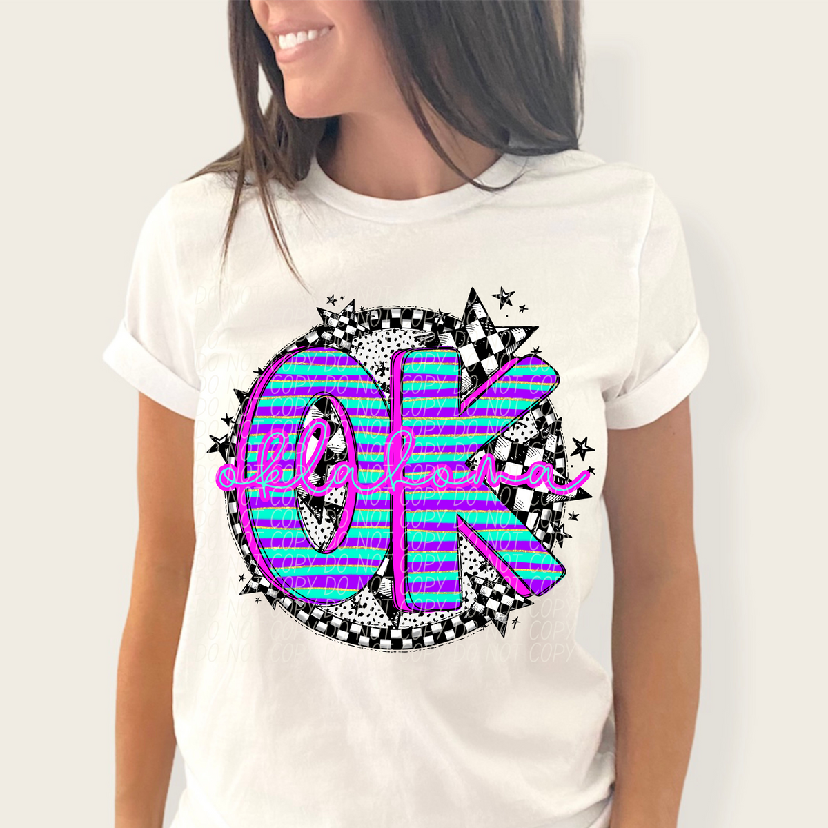 Dalmatian stripes circle states CITY DTF transfers