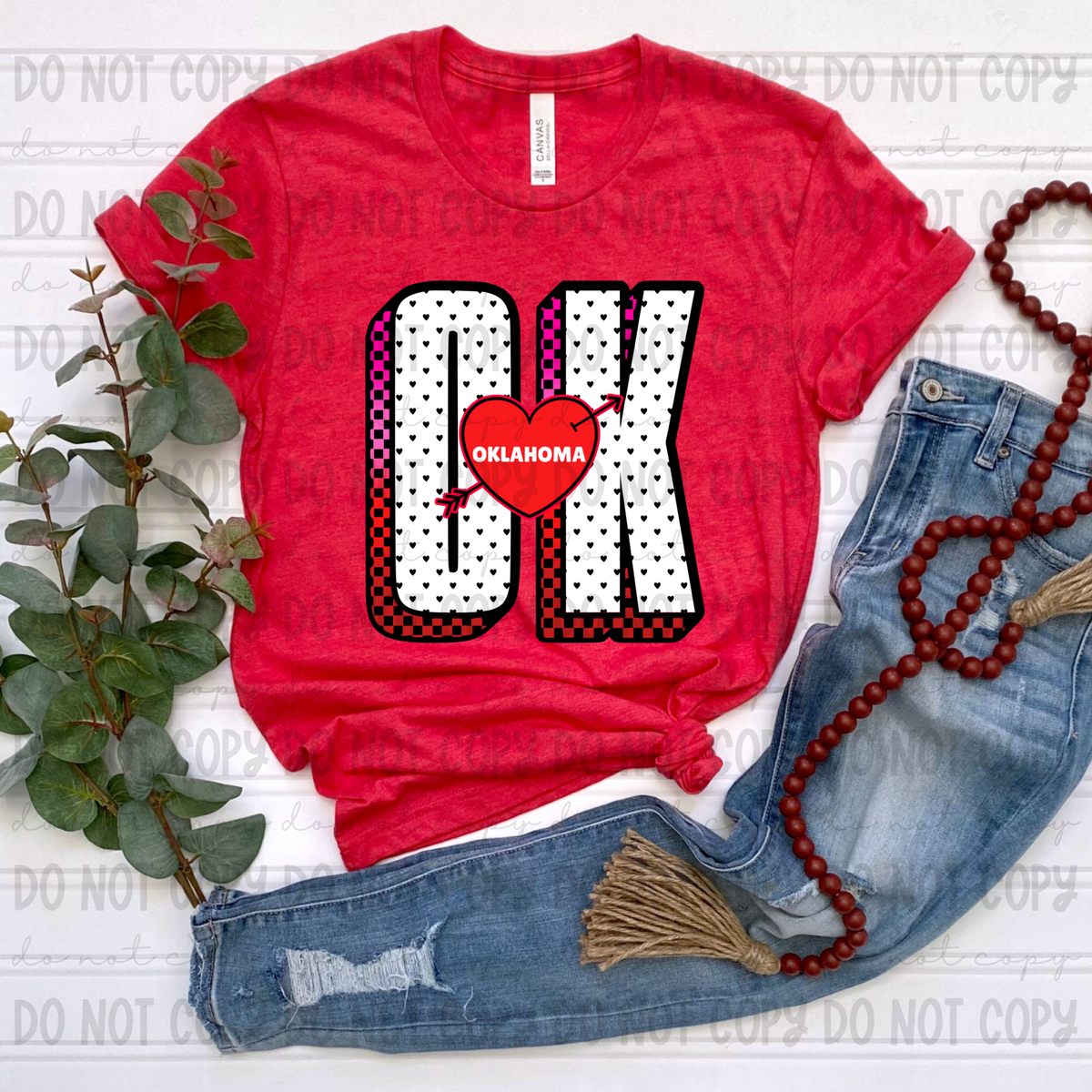 OK Oklahoma red (Revel) DTF transfer