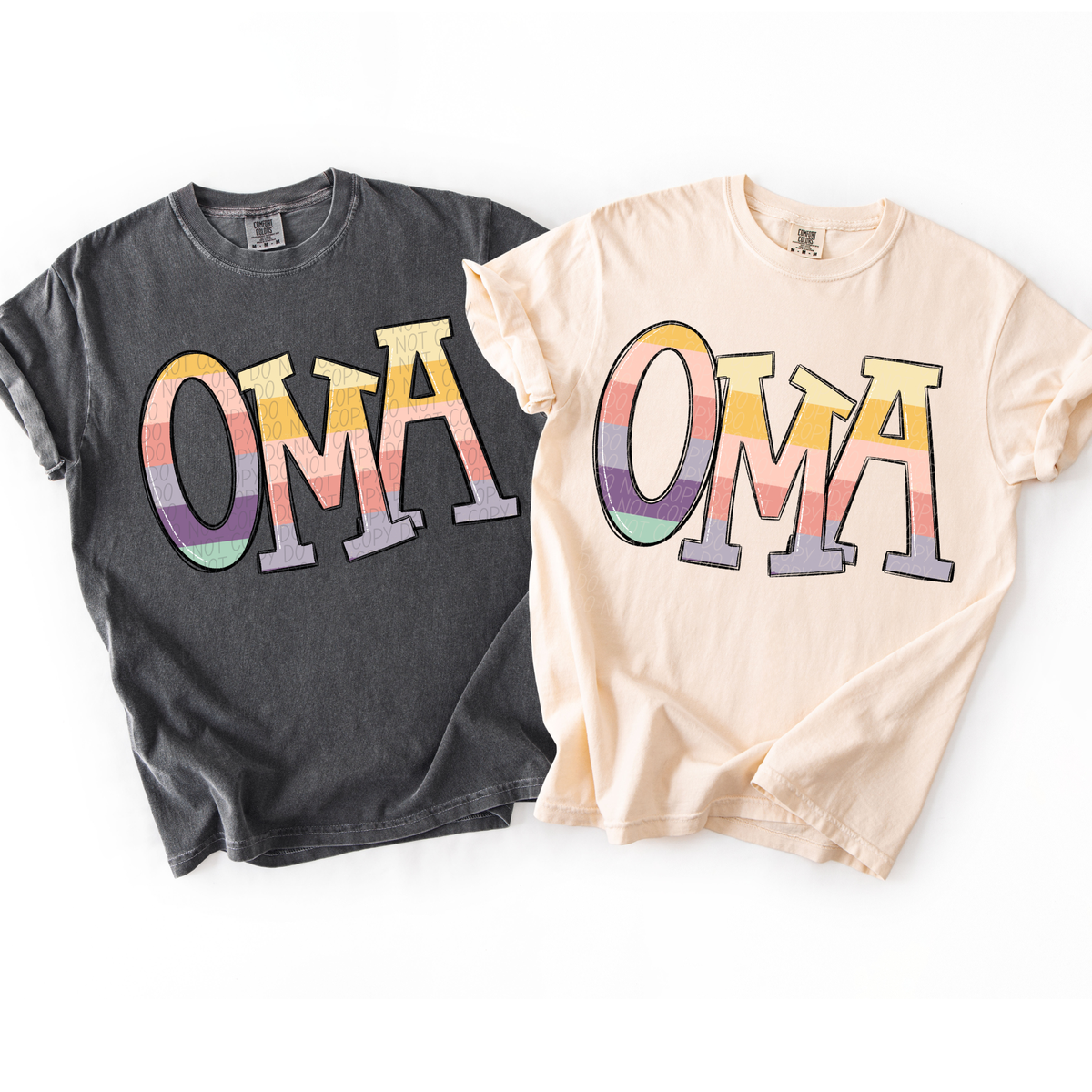 Oma pastel strips (City) DTF Transfer