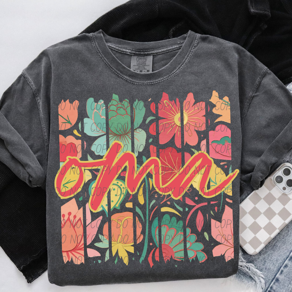 Oma boho stripes (City) DTF Transfer