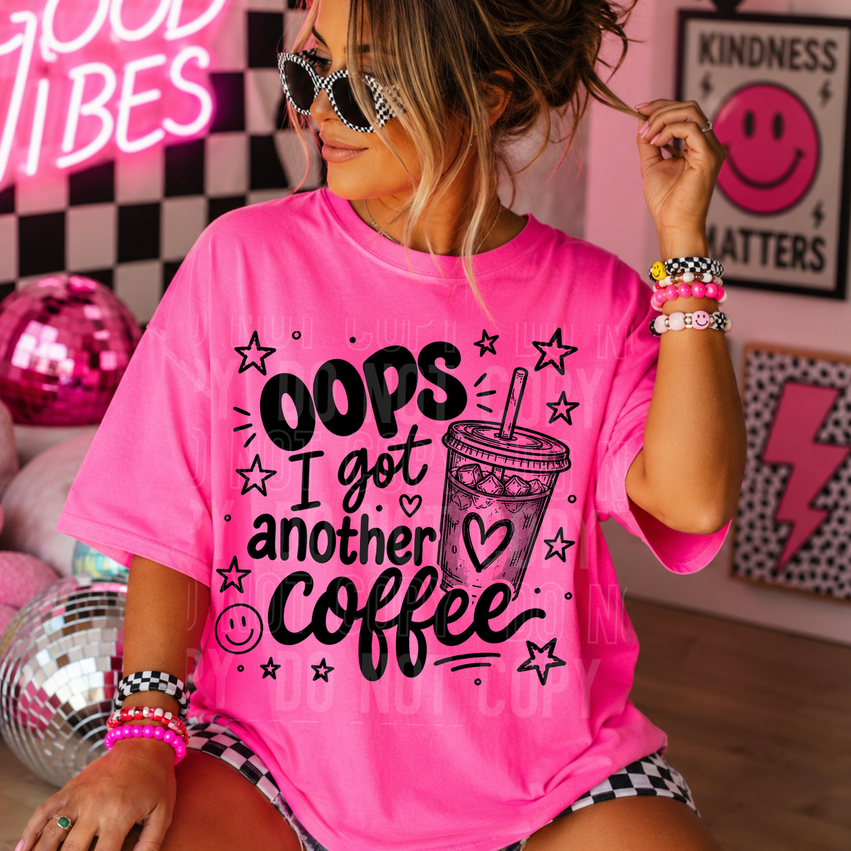 Oops I got another coffee BLACK (SBB) DTF Transfer