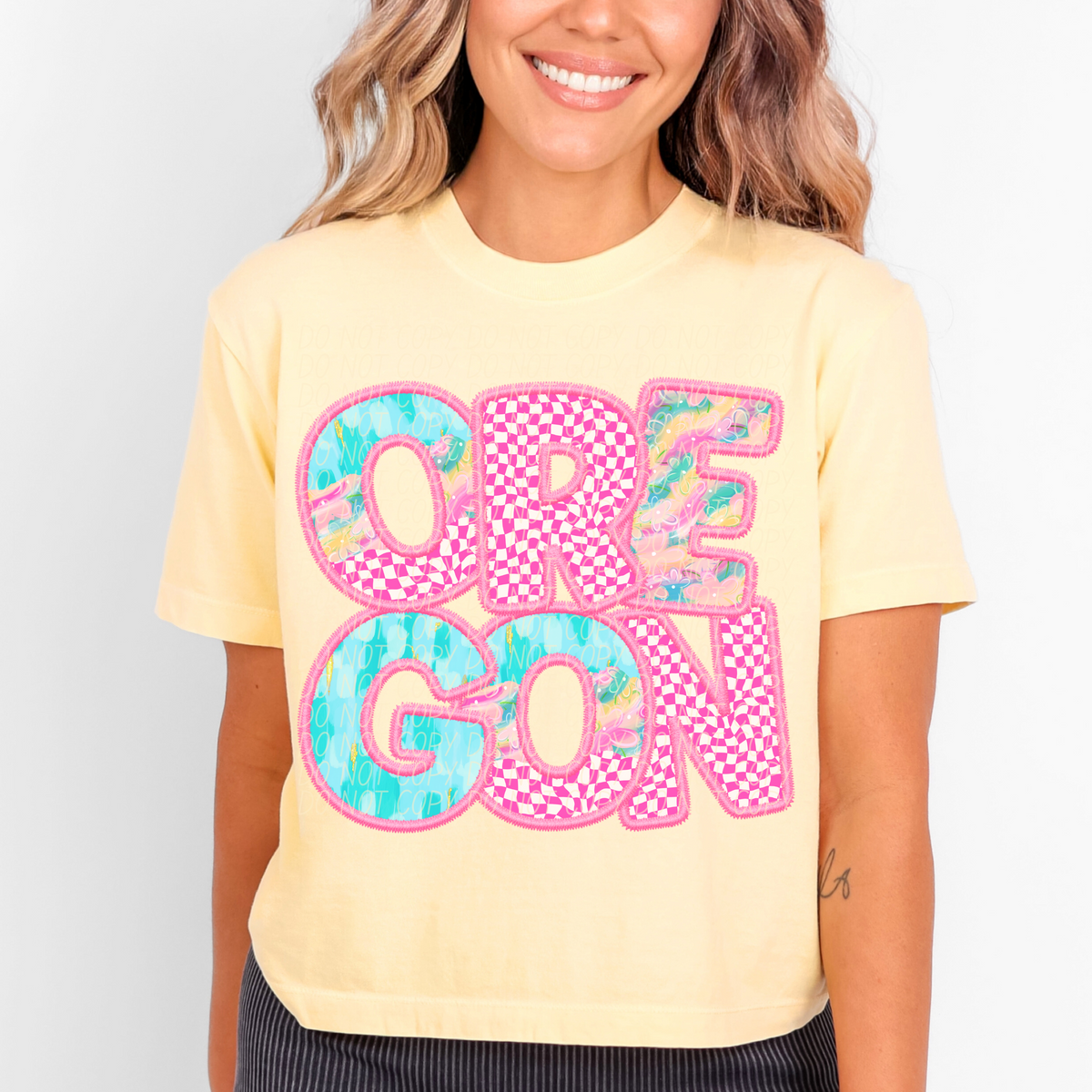 Oregon spring checkered (CITY) DTF transfer