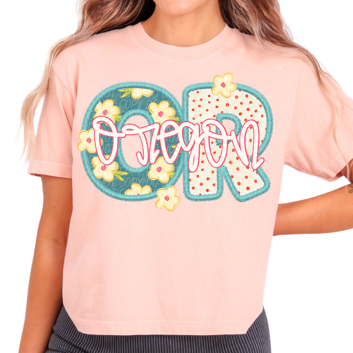 Oregon retro floral (City) DTF Transfer