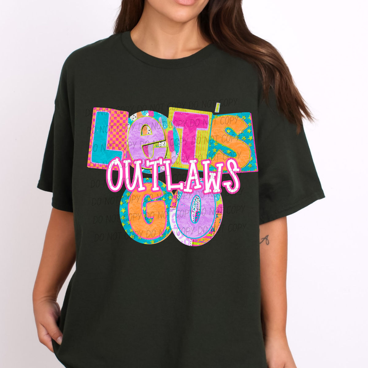 Outlaws Patchwork Pep Club (City) DTF Transfer