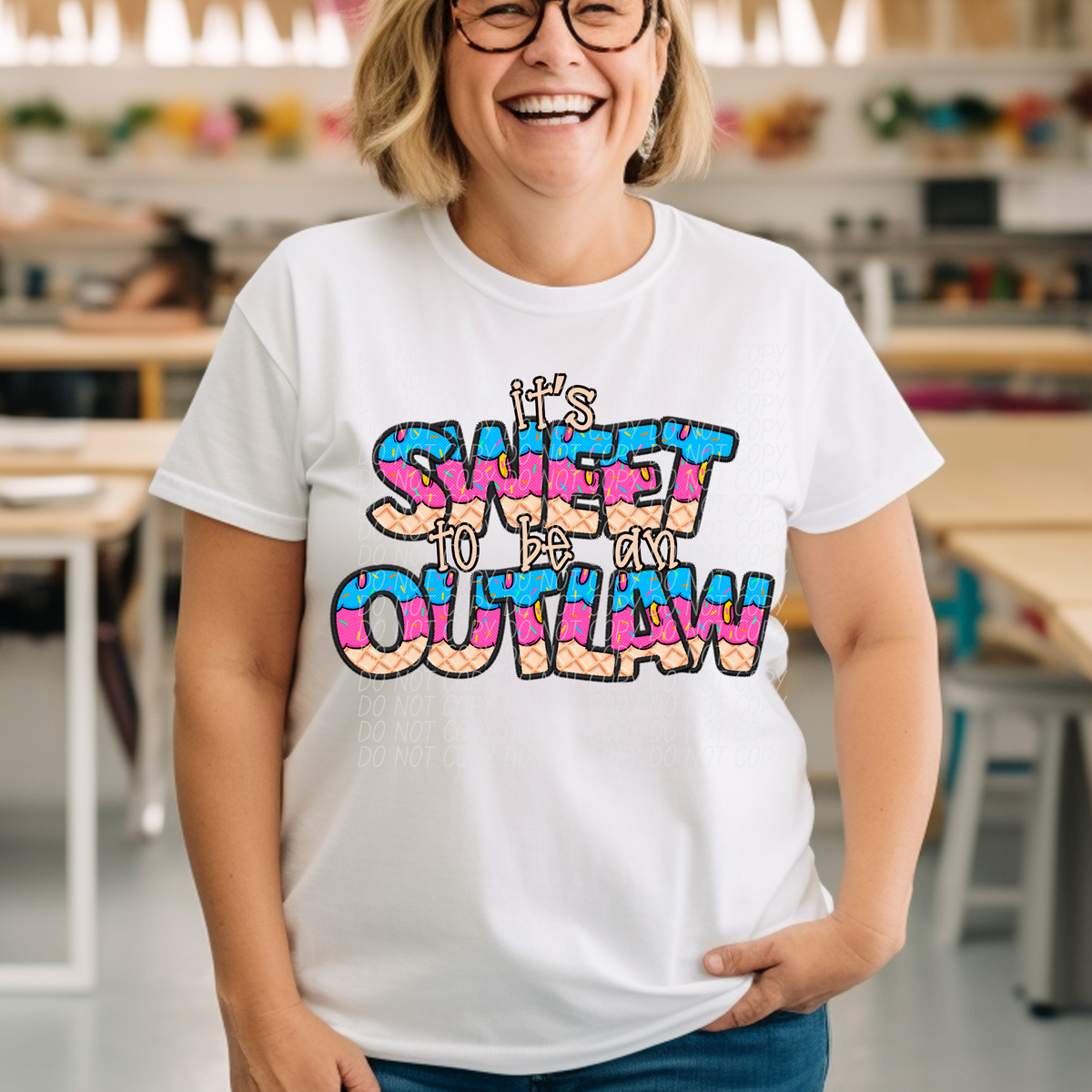 It's sweet to be a OUTLAW drip (Caplinger) DTF transfer