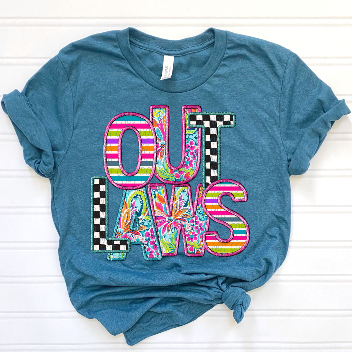 OUTLAWS bright patterns (CITY) DTF transfer