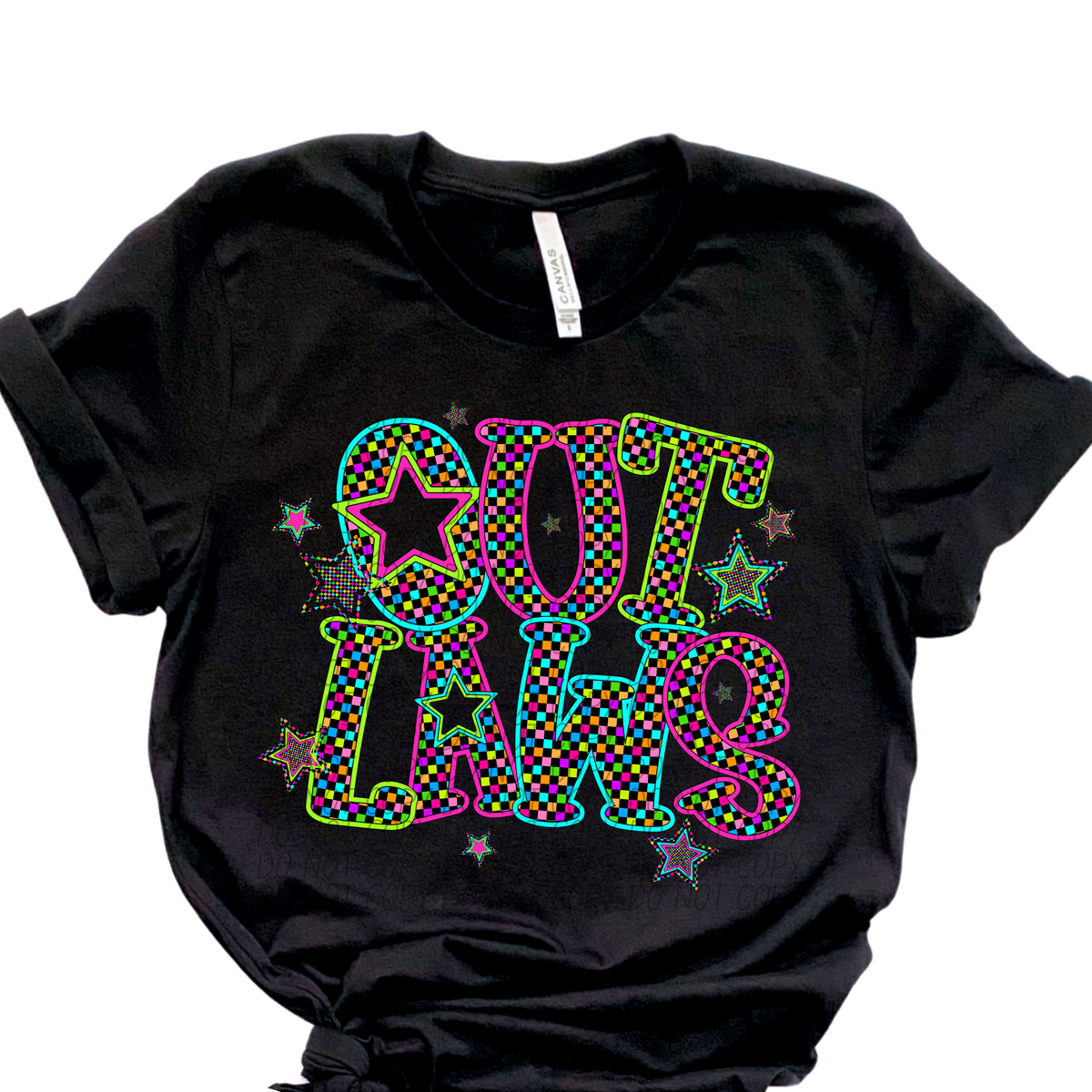 Outlaws Neon Stars (City) 102391 DTF transfer