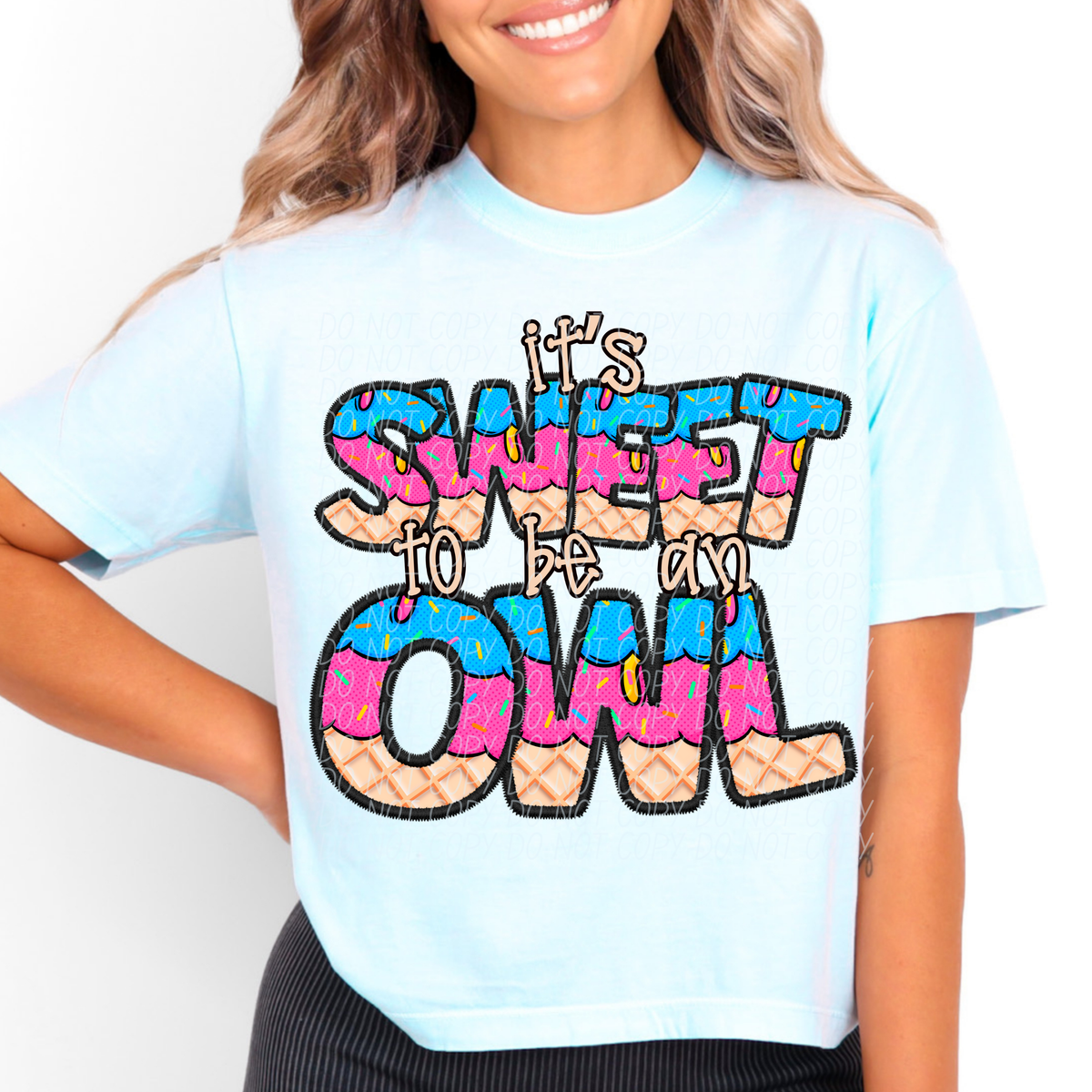 It's sweet to be a OWL drip (Caplinger) DTF transfer