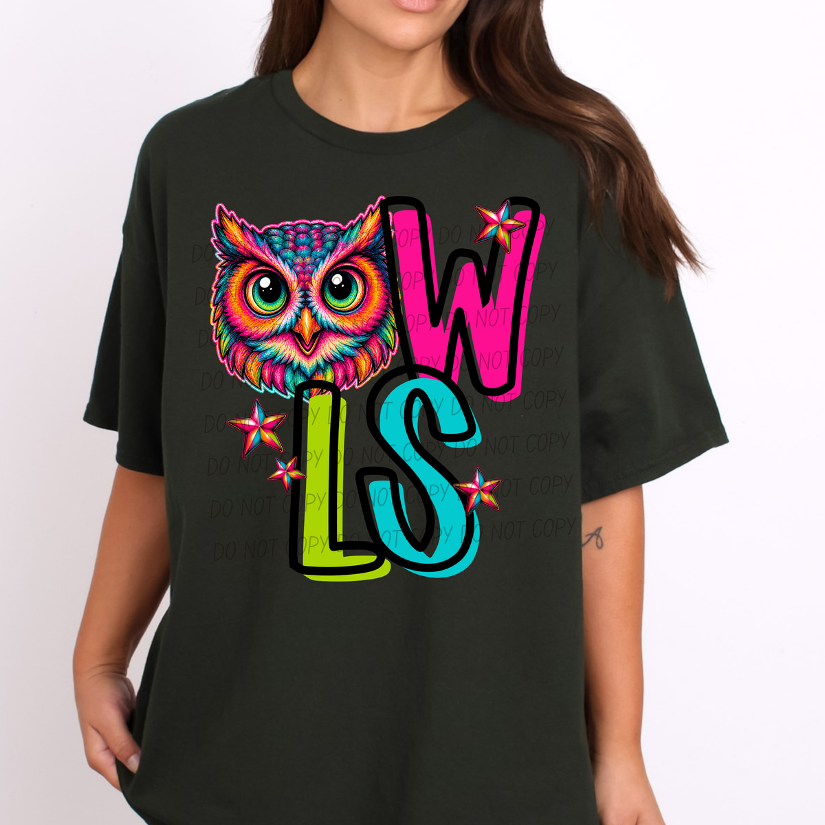 Owls Friday night neon (City) DTF Transfer
