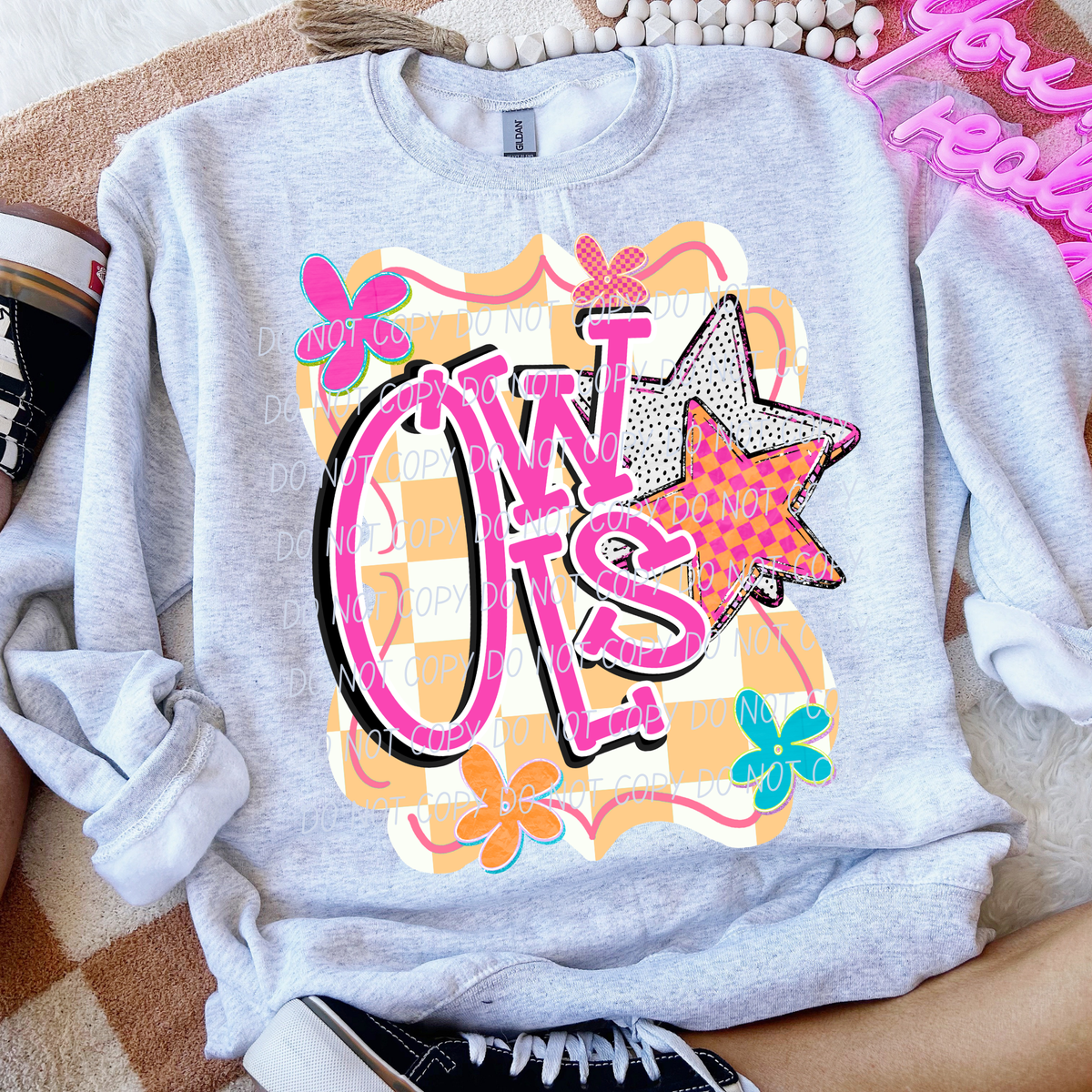 owls petal power (city) DTF Transfer