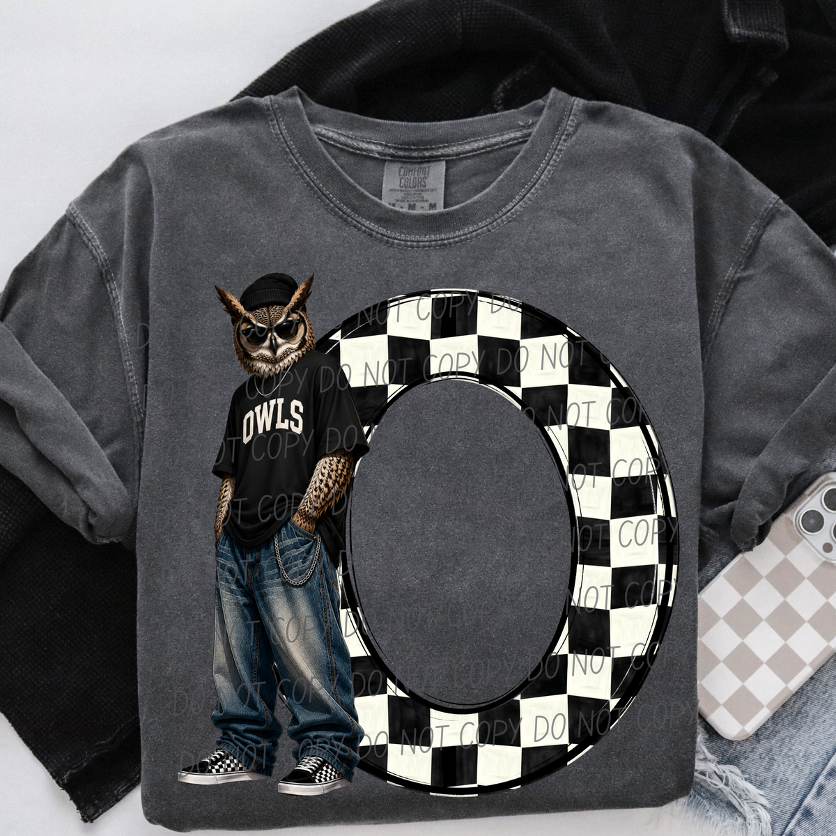 Owls sideline sweatshirt mascots (City) DTF Transfer