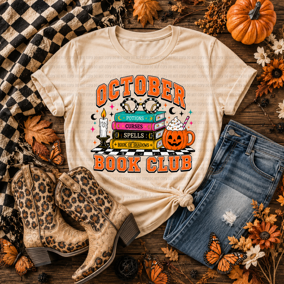 October book club (Revel) DTF Transfer
