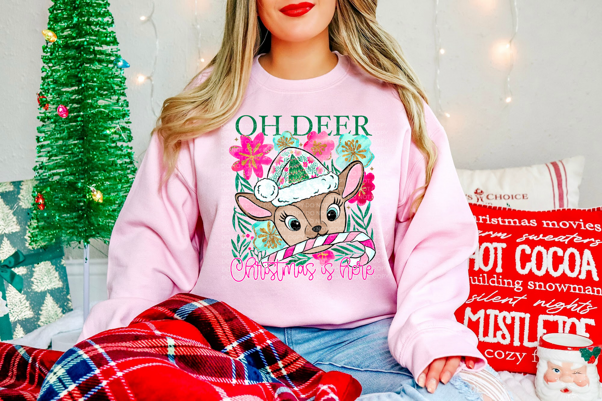 Oh deer Christmas is here (SCG) DTF Transfer