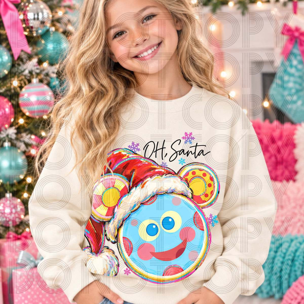 OH' Santa-GIRL (Renewed) DTF Transfer