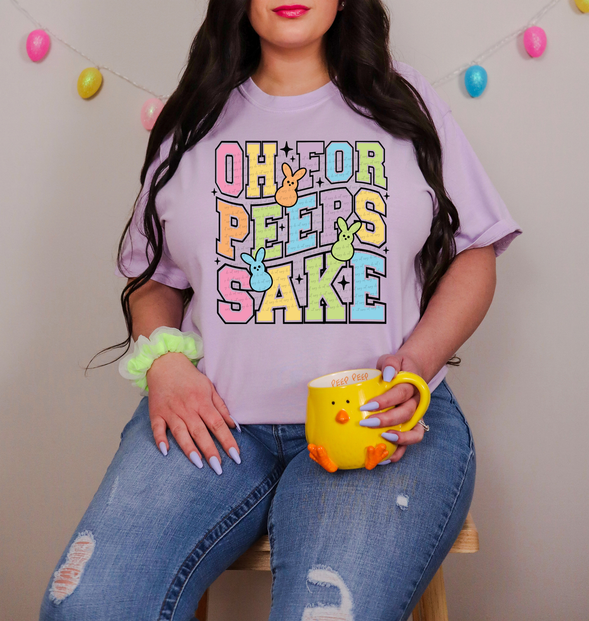 Oh for Peeps Sake Bunnies 81786 DTF Transfer