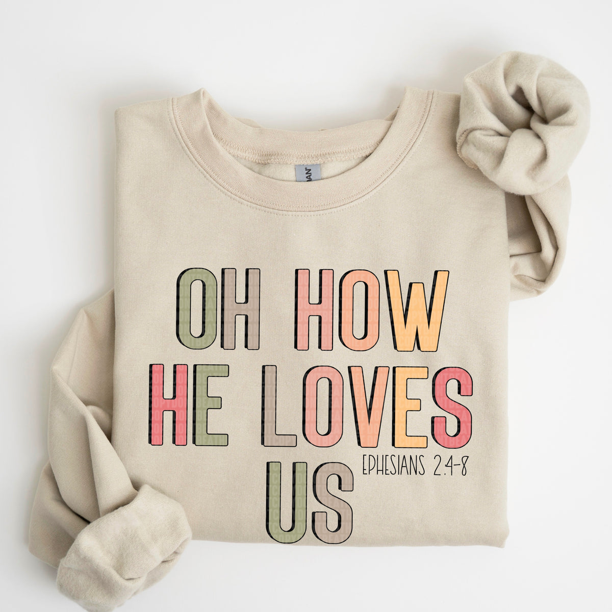 Oh How He Loves Us (SDD) 72731 DTF Transfer