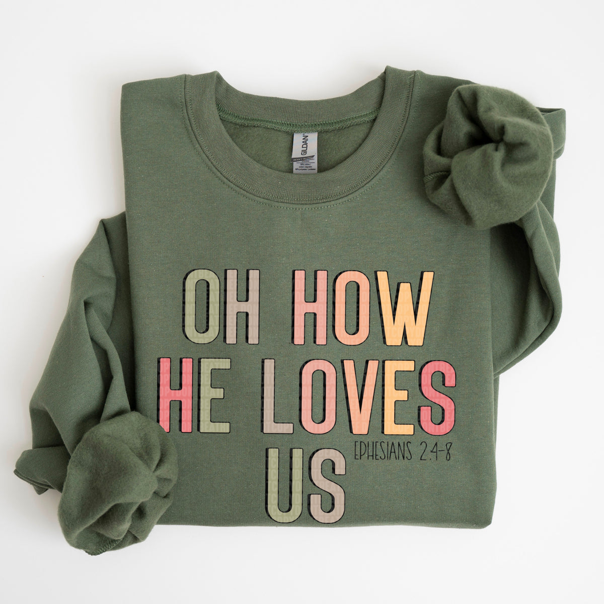 Oh How He Loves Us (SDD) 72731 DTF Transfer