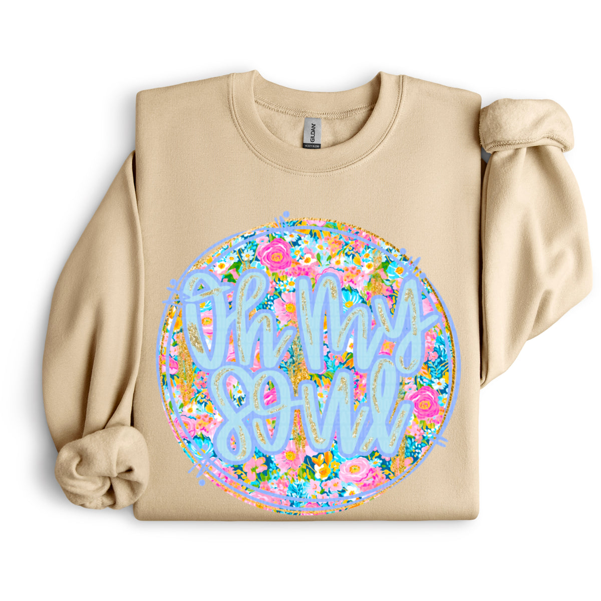 Oh my soul floral circle DTF transfer