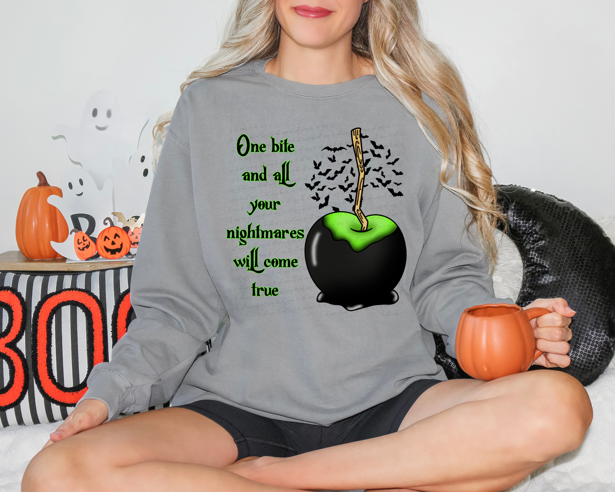 One Bite and All Your Nightmares Will Come True Poisoned Apple 114714 DTF transfer