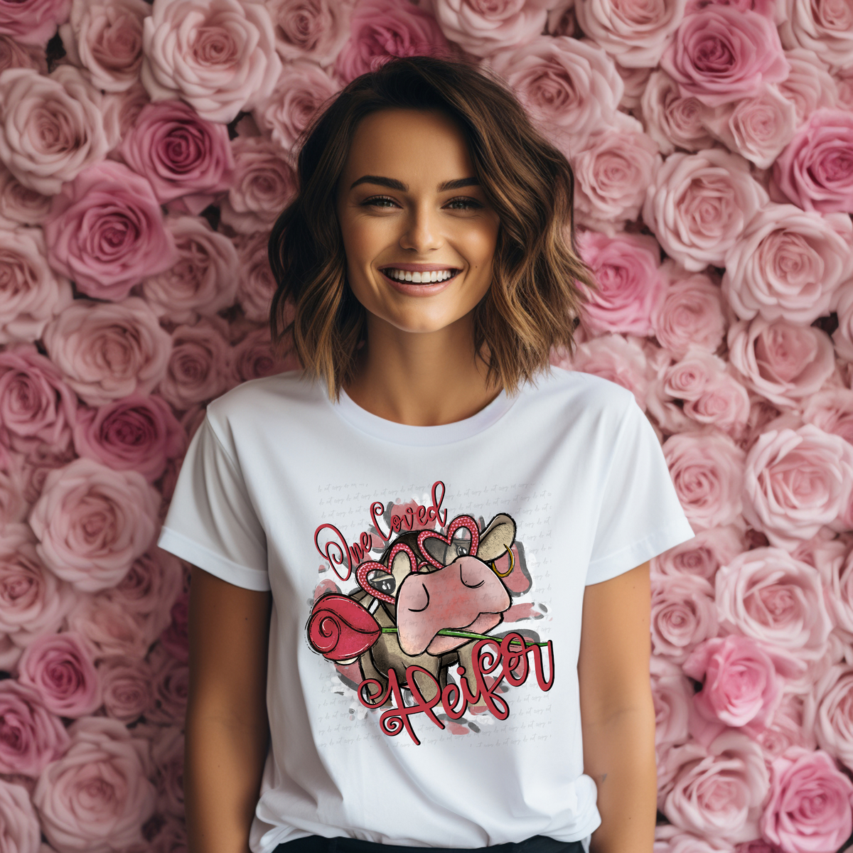 One Loved Heifer RED 116863 DTF Transfer