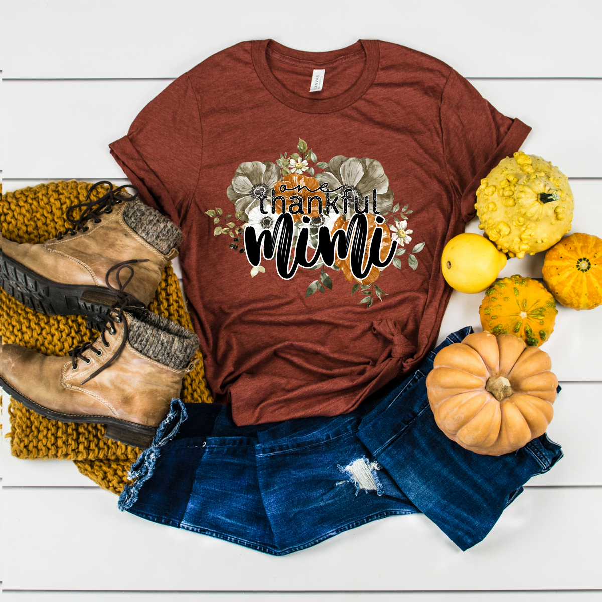One thankful MIMI fall florals 2638 DTF TRANSFER