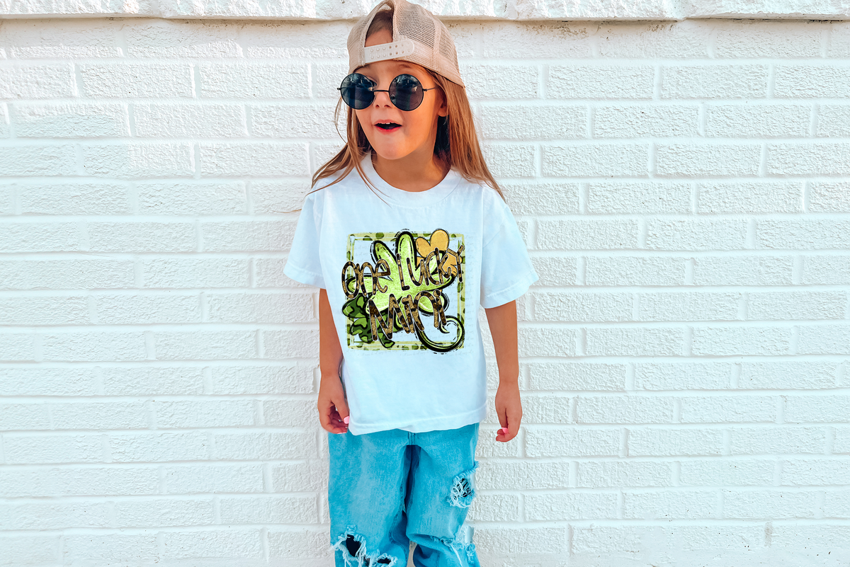 One Lucky Mini Green Boarder 116600 DTF Transfer