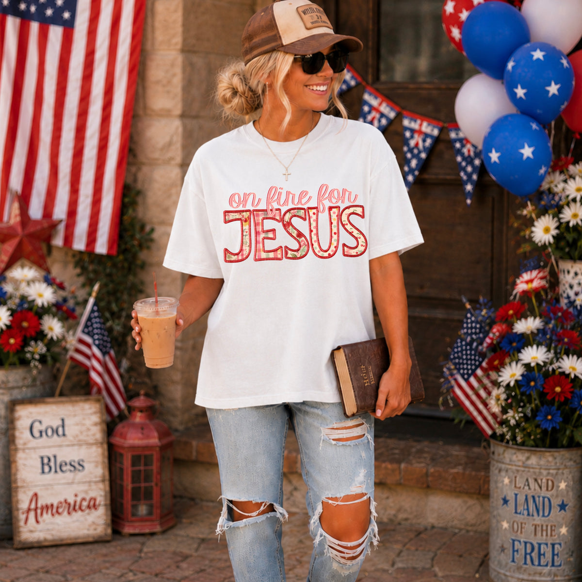 On fire for Jesus (SDD) DTF Transfer