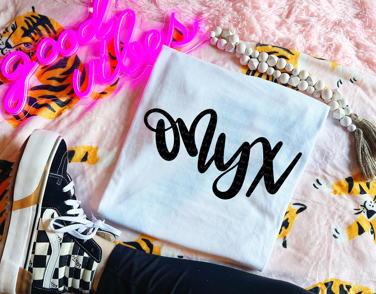 Onyx Hand Lettered 54113 DTF transfer